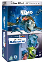 Finding Nemo and Monsters Inc DVD