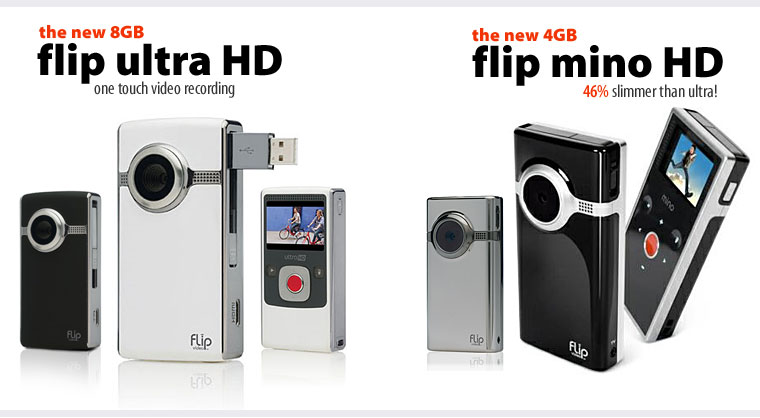 Flip Mino HD and Ultra HD Camcorders
